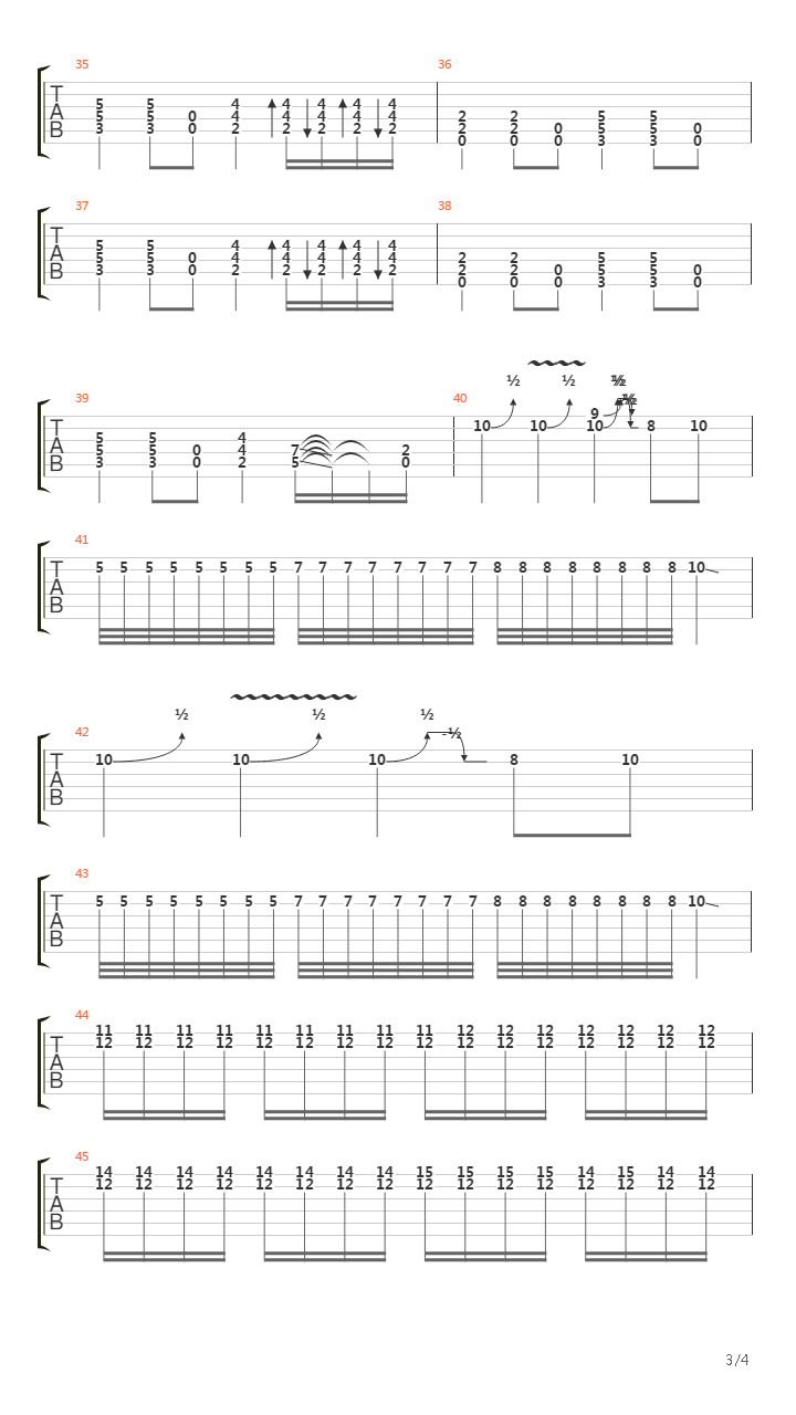 Кофе吉他谱