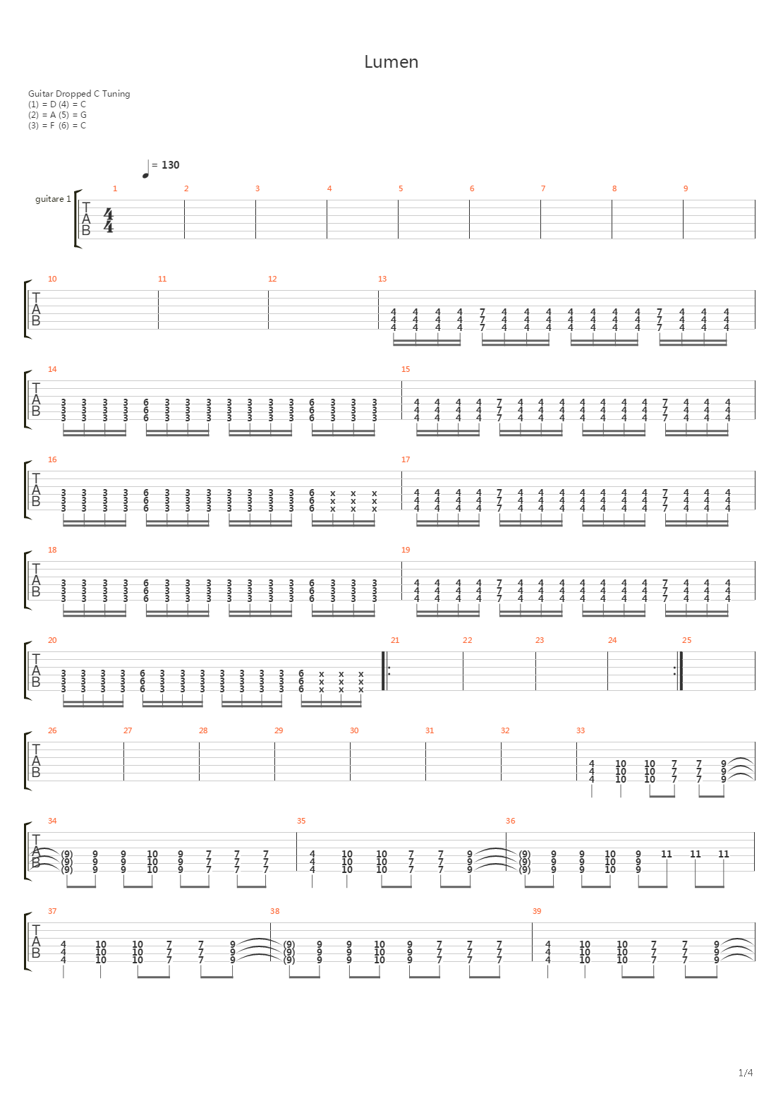 Кошмар吉他谱