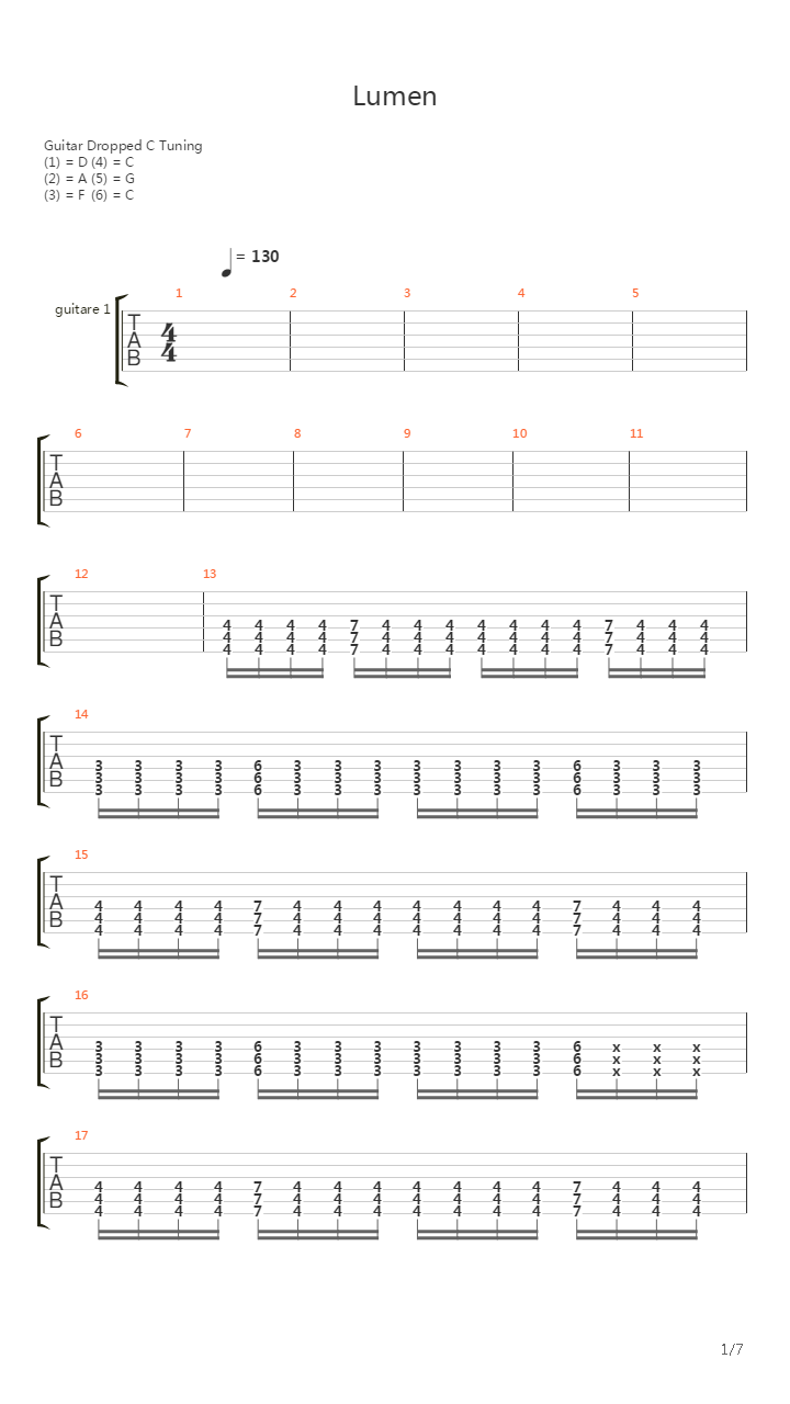 Кошмар吉他谱