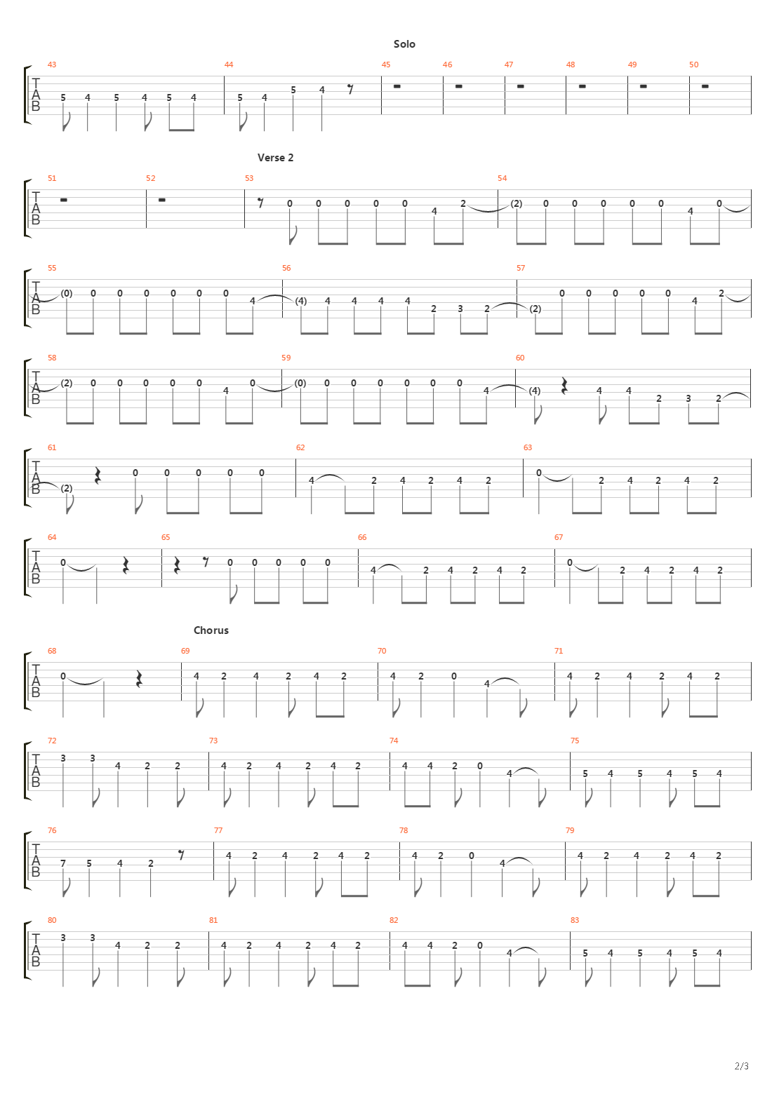 Сколько吉他谱