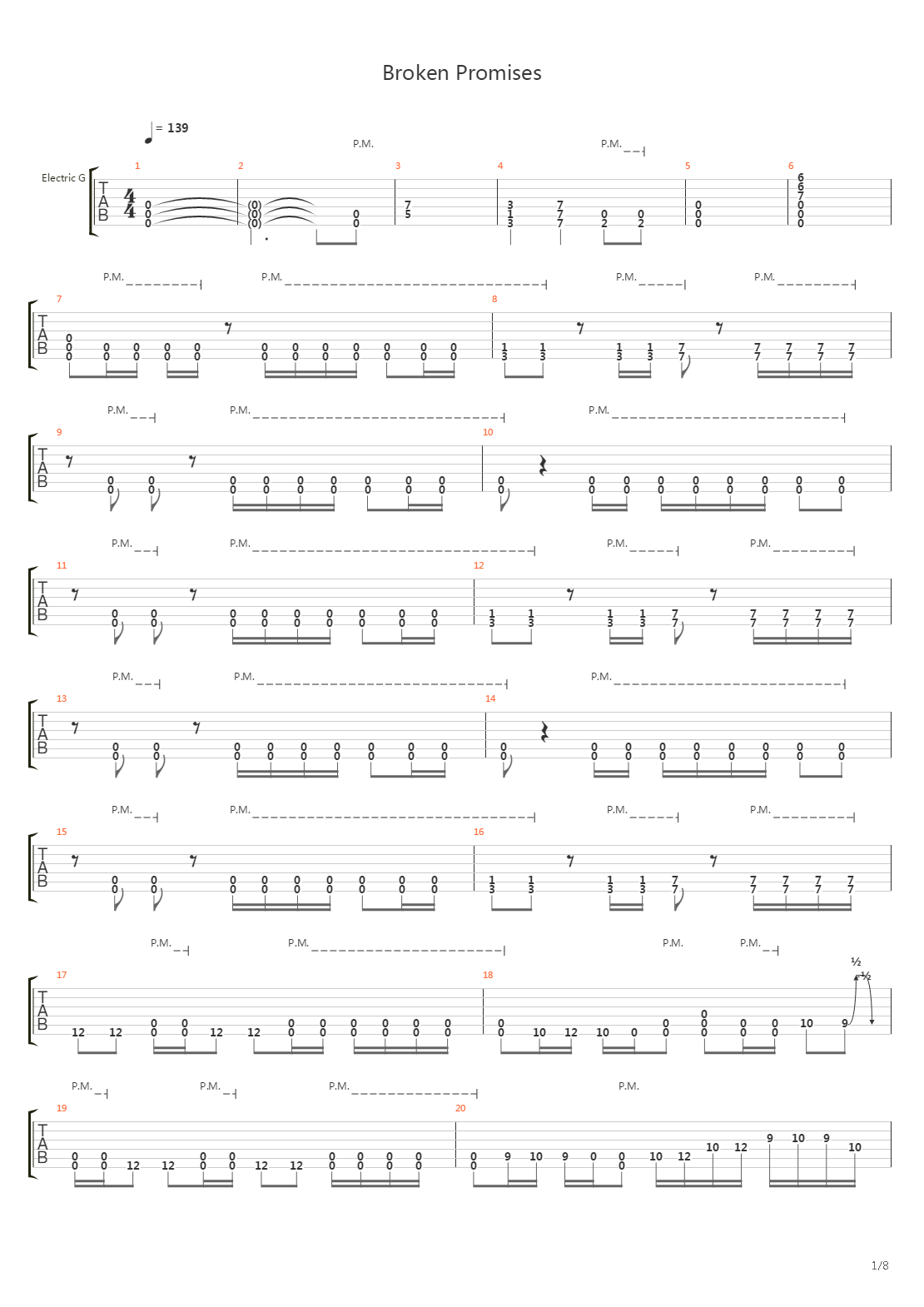 Broken Promises吉他谱