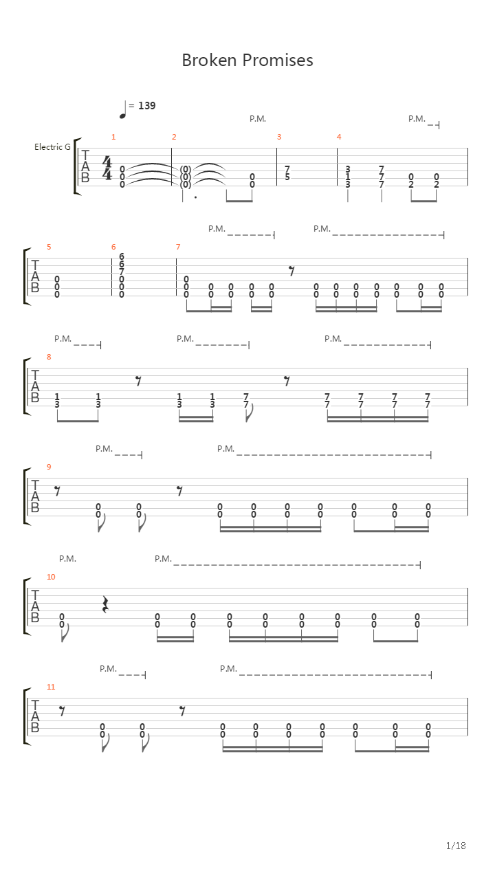 Broken Promises吉他谱