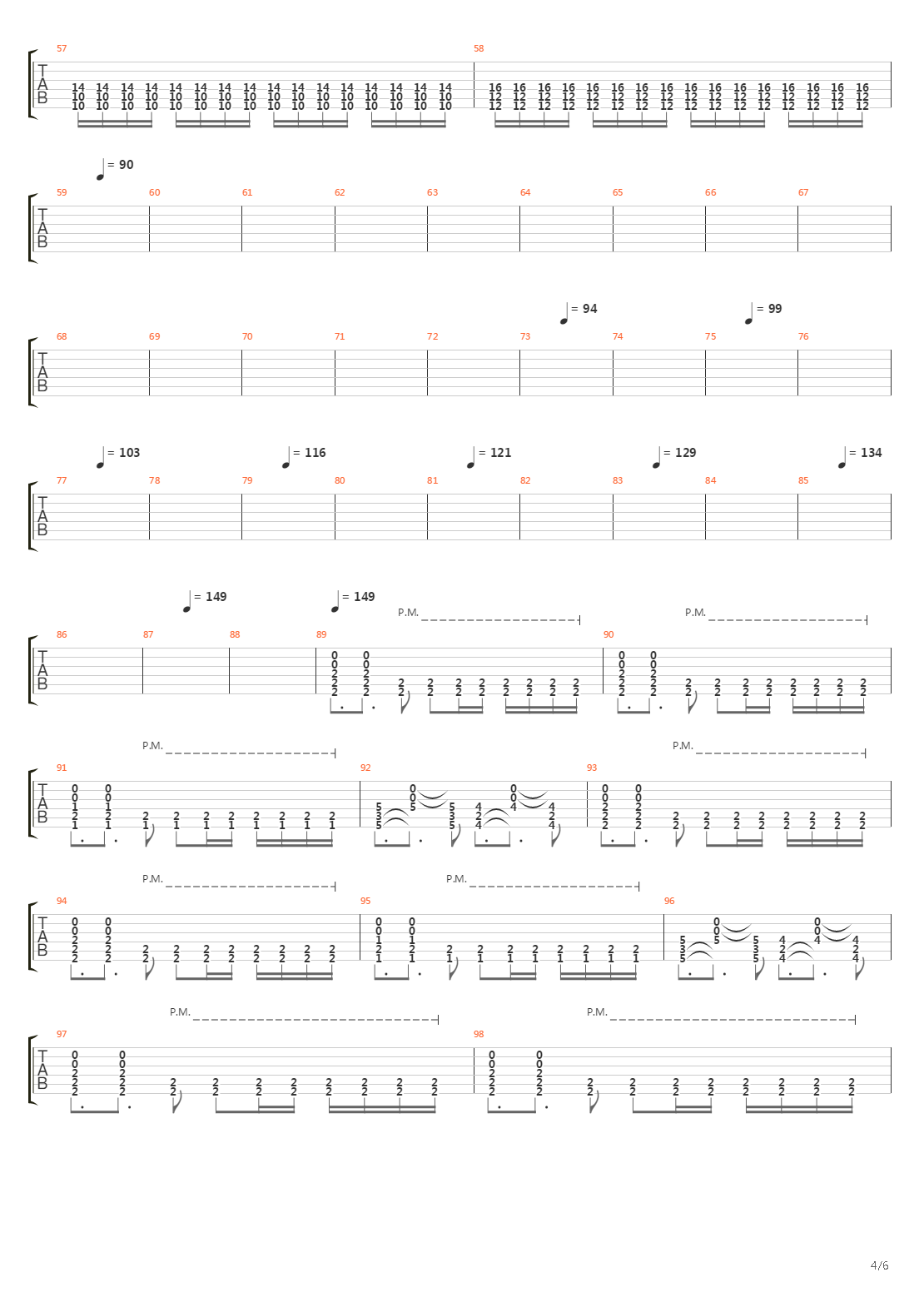 Separating The Seas吉他谱