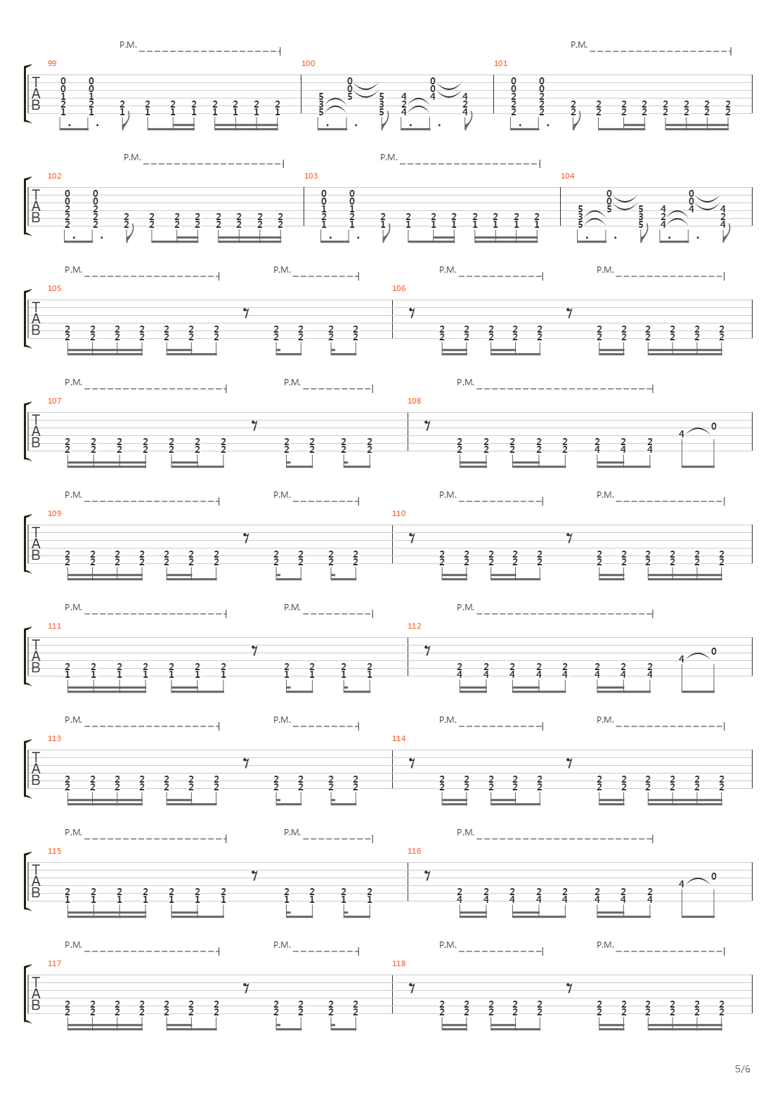 Separating The Seas吉他谱