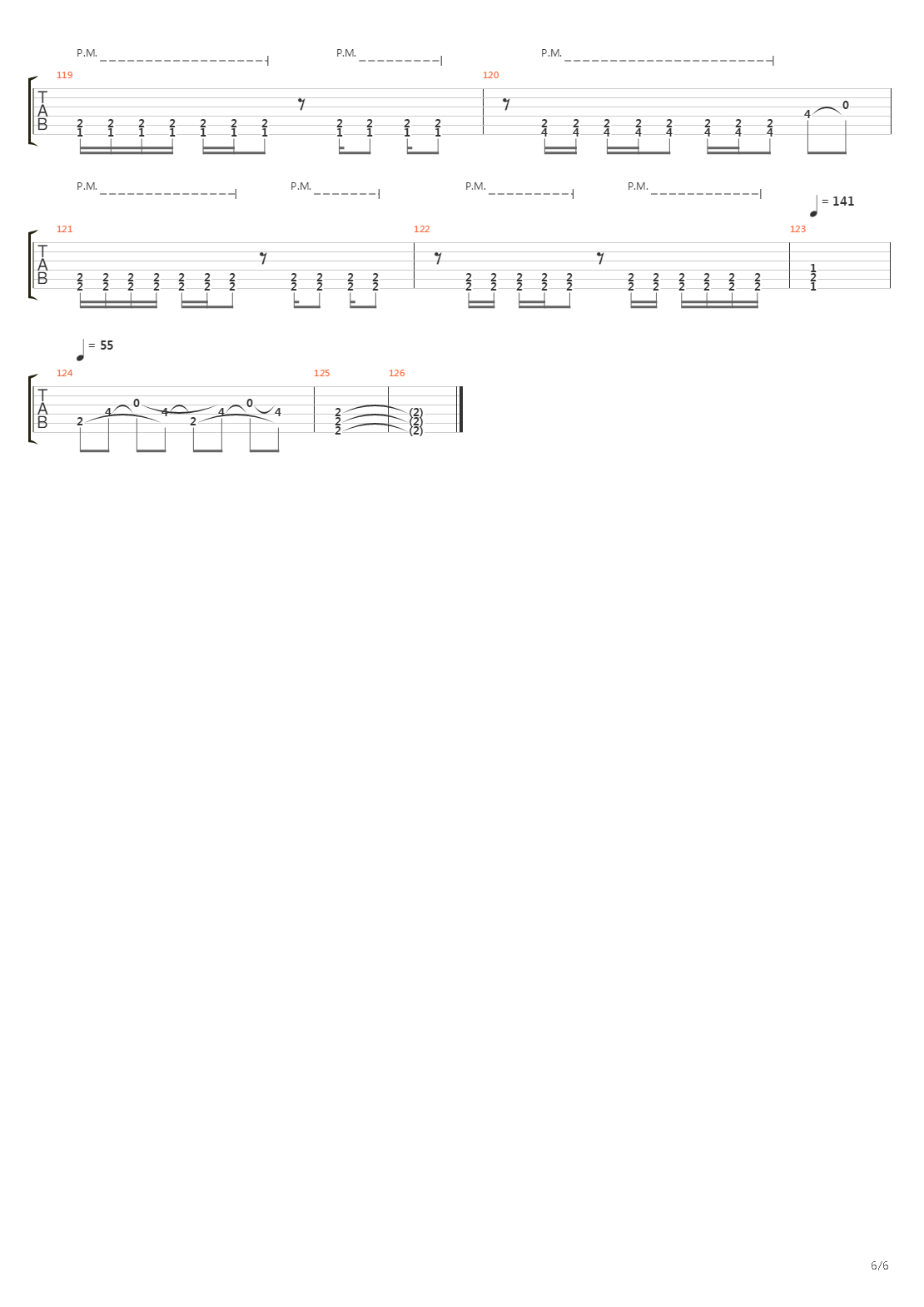 Separating The Seas吉他谱