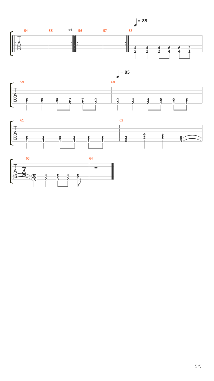 Destined To Fester吉他谱