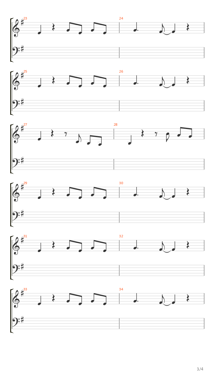 Bosse吉他谱