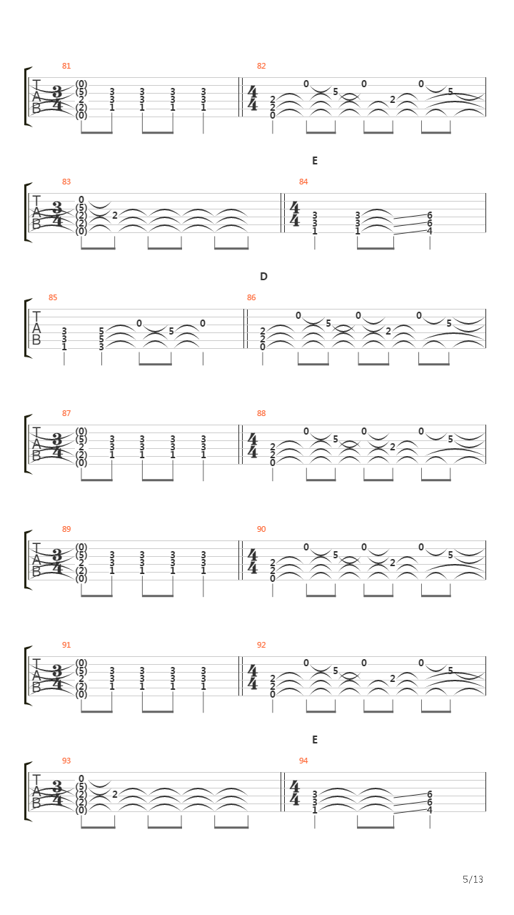 Nemeinn吉他谱