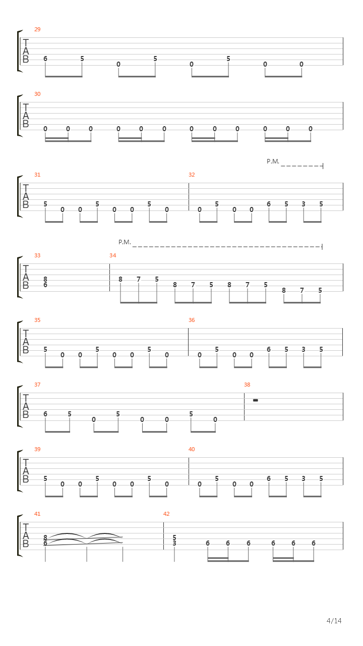 Pariah吉他谱