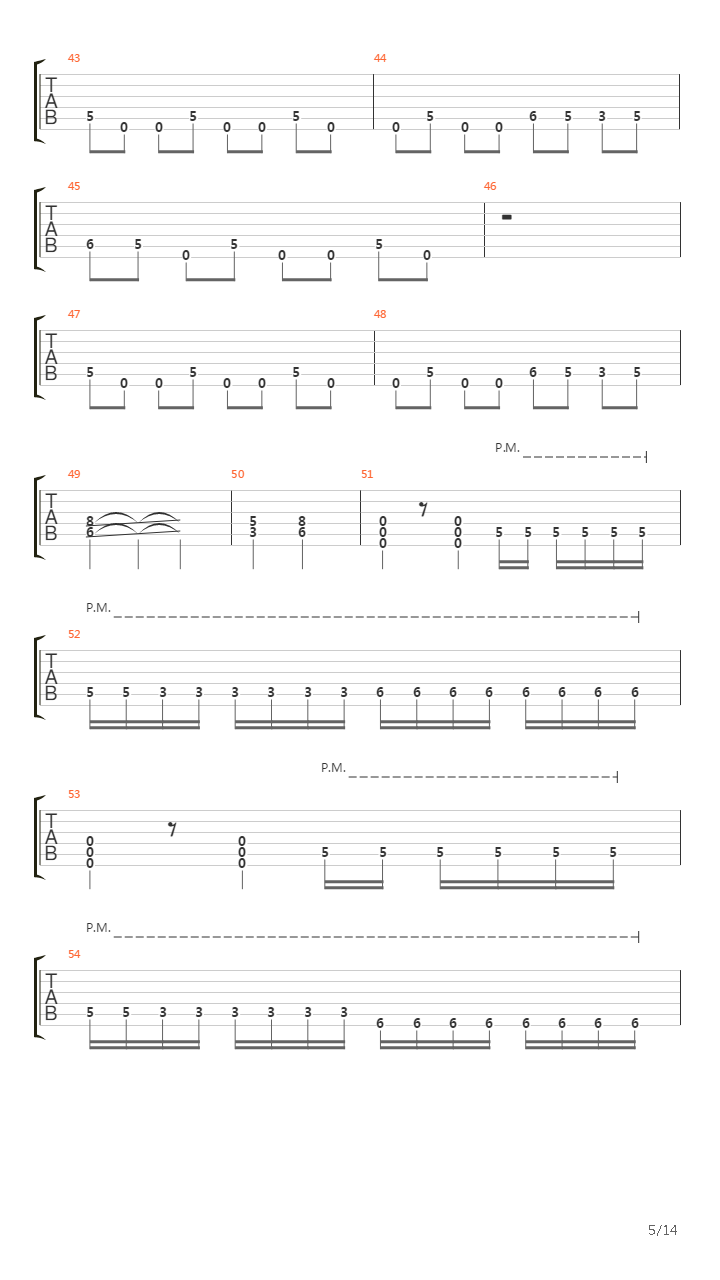 Pariah吉他谱