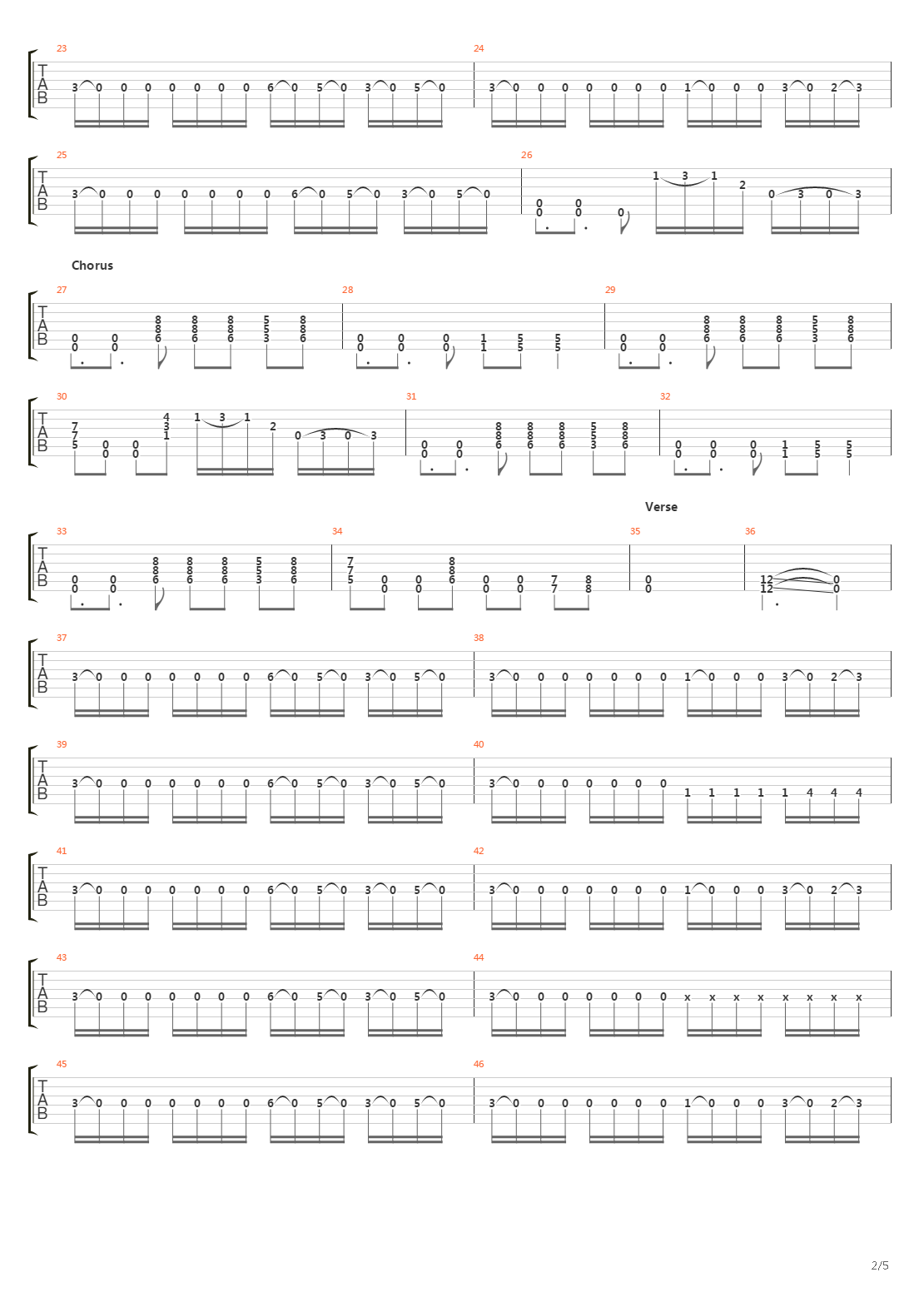 1000 Ps吉他谱