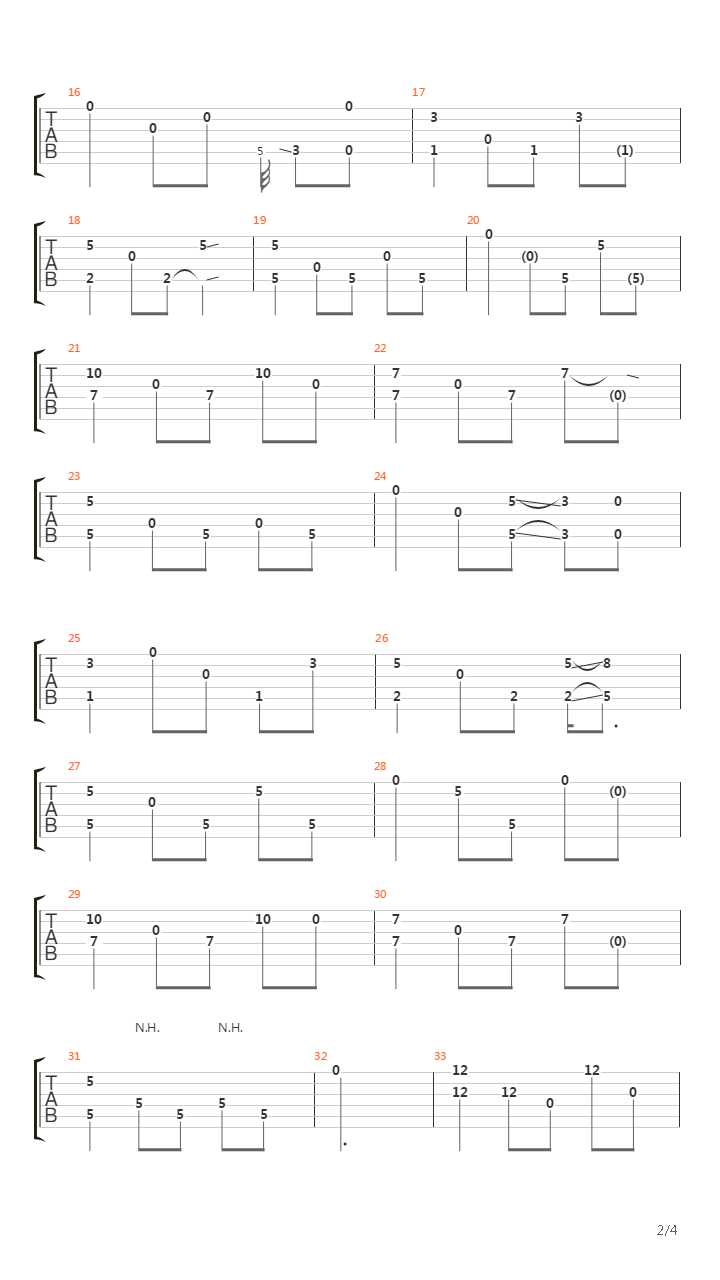 Without Wings吉他谱