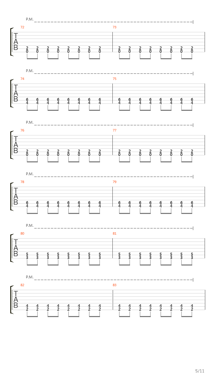 The Valley吉他谱