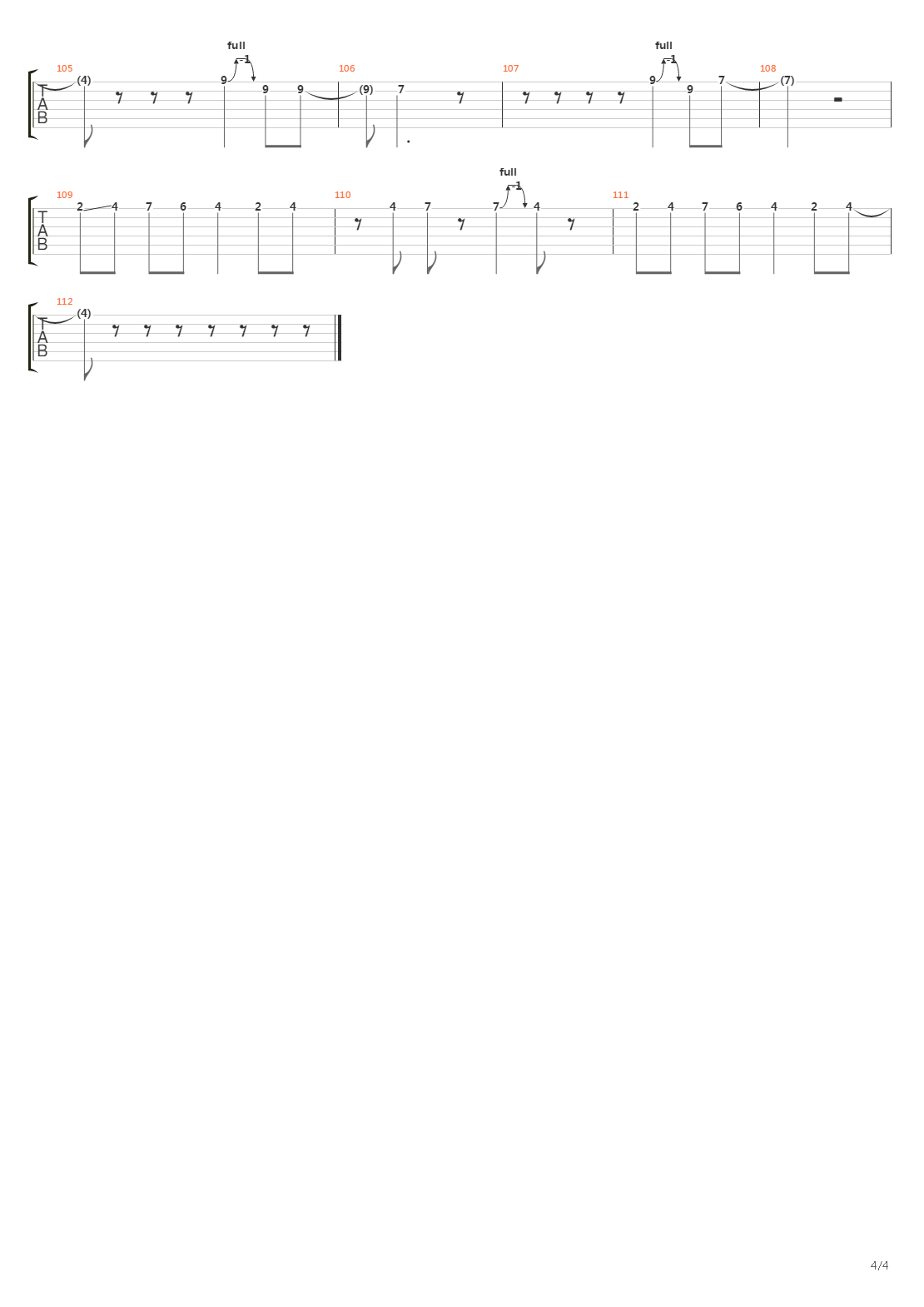 Automatic吉他谱