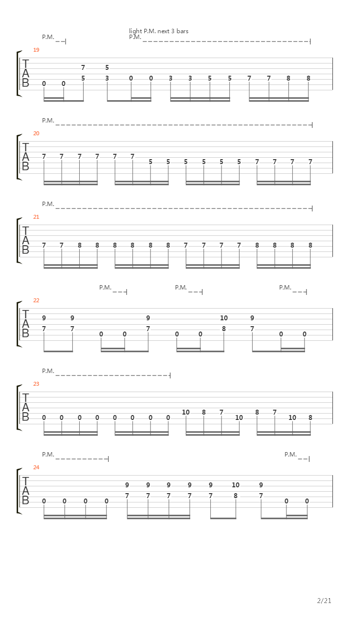 Sense Without Sanity吉他谱