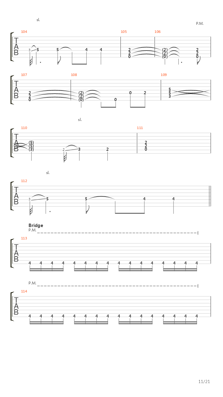 Sense Without Sanity吉他谱