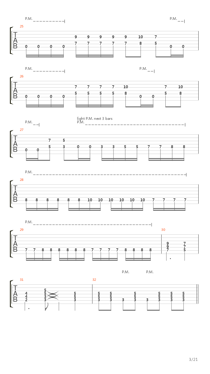 Sense Without Sanity吉他谱