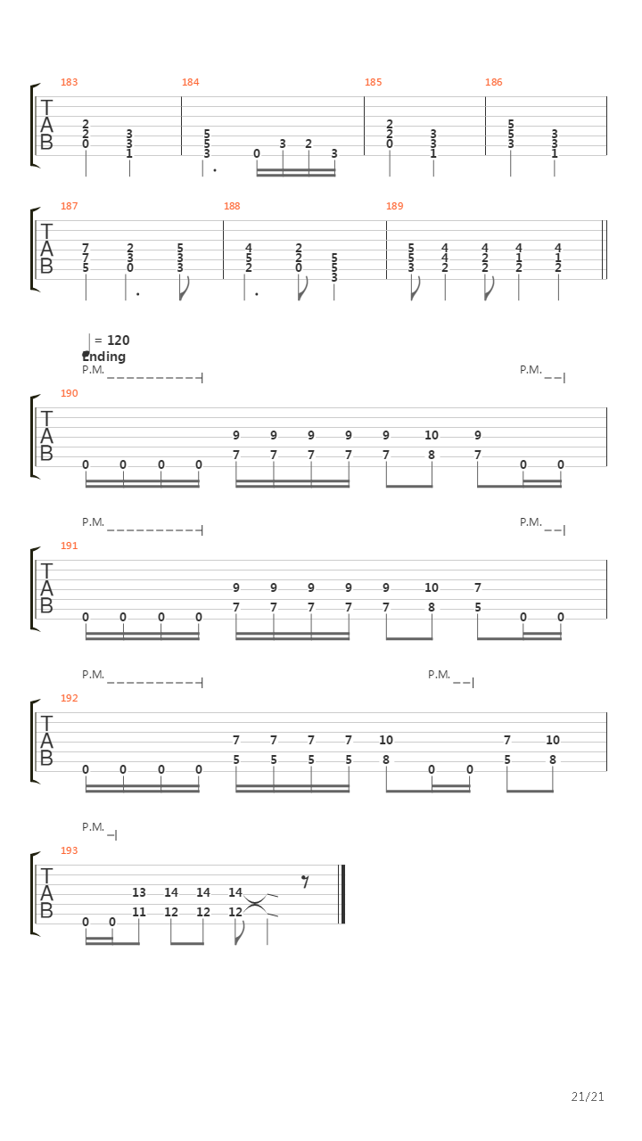 Sense Without Sanity吉他谱