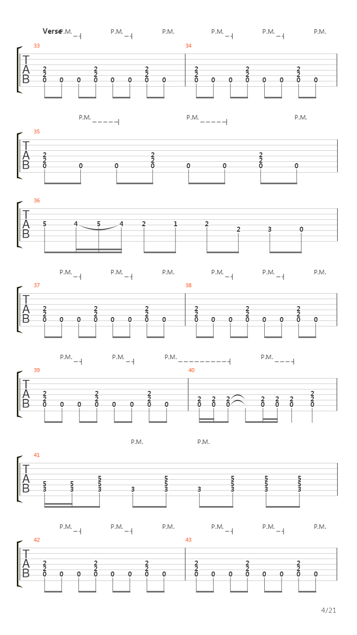 Sense Without Sanity吉他谱