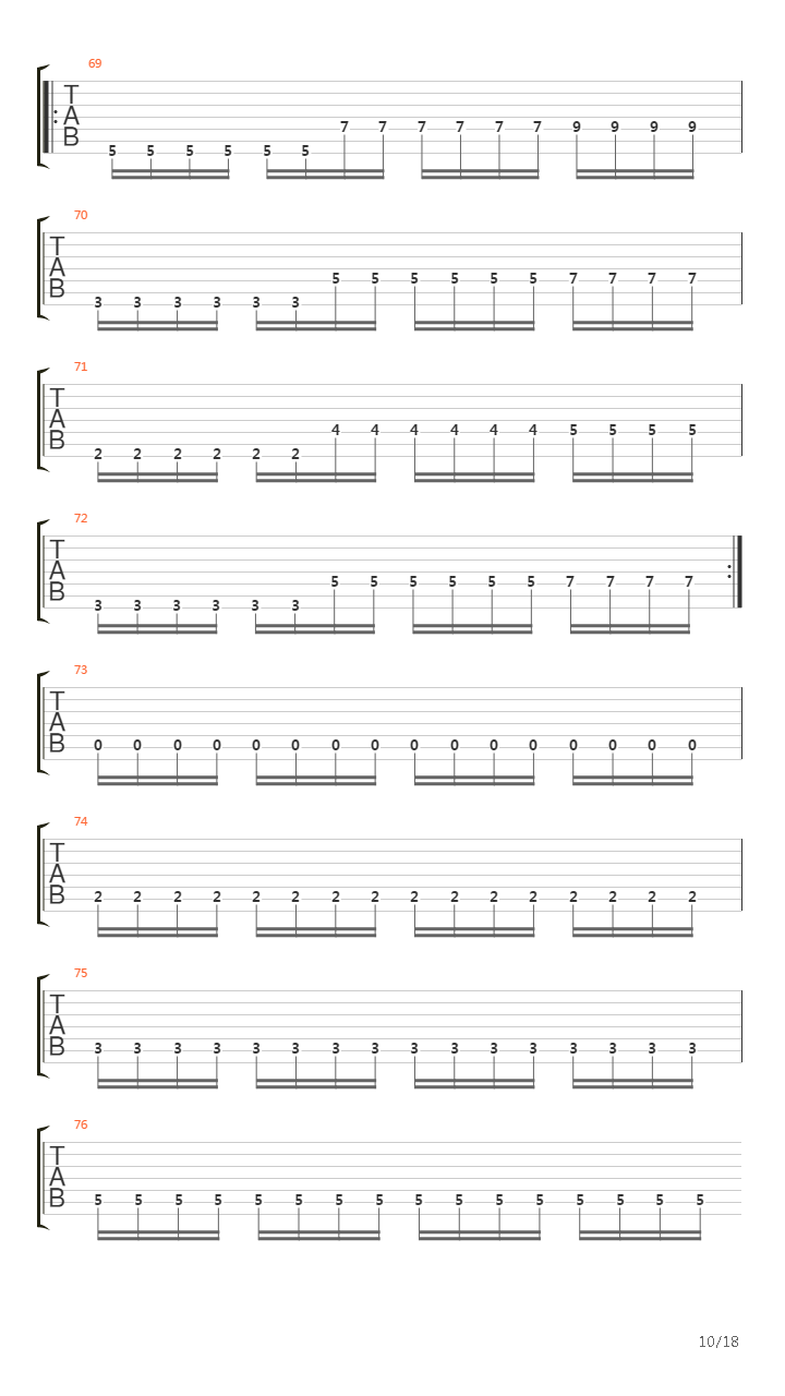 Autonomous Combat System吉他谱