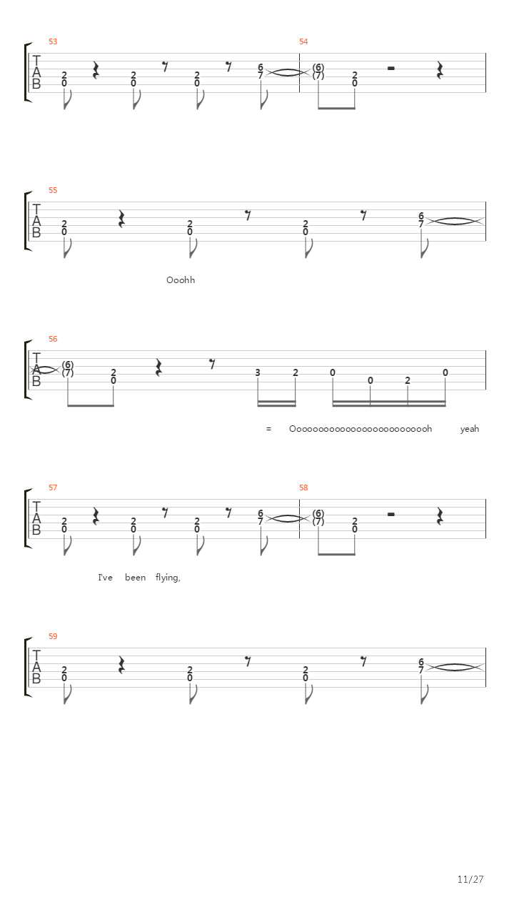 Kashmir吉他谱