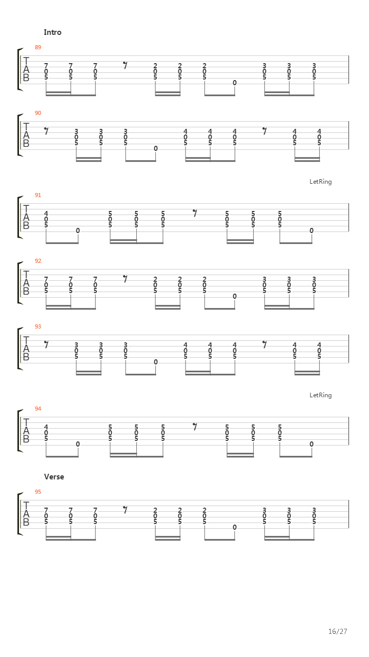 Kashmir吉他谱