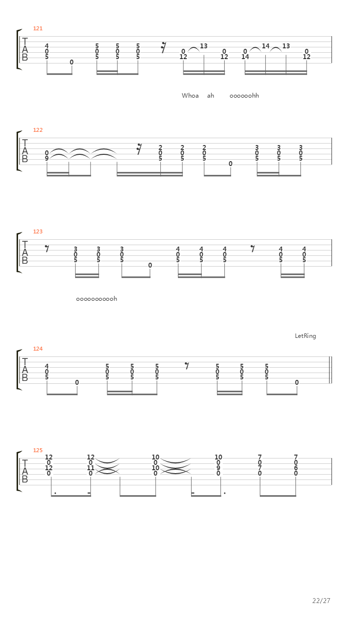 Kashmir吉他谱