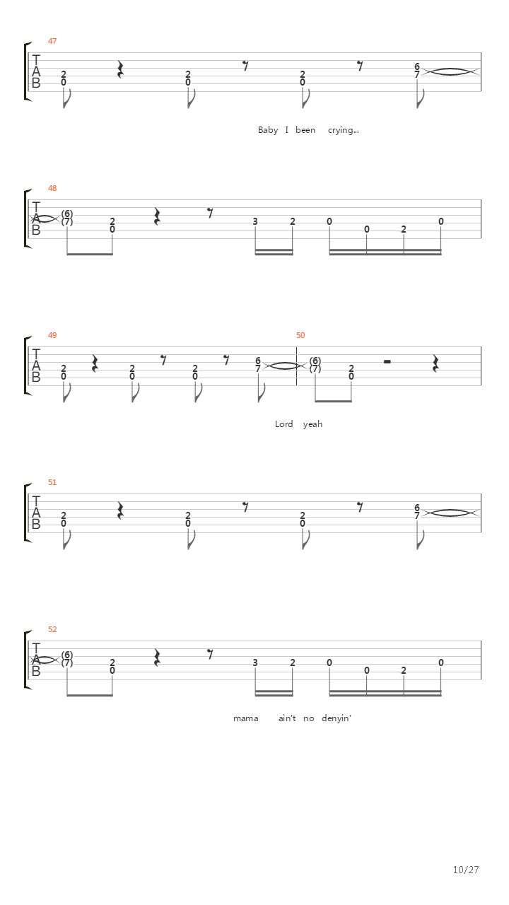 Kashmir吉他谱