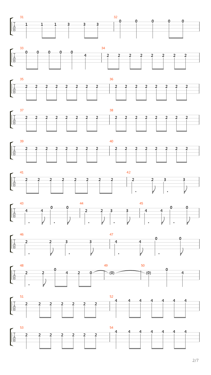 Alpenglow吉他谱