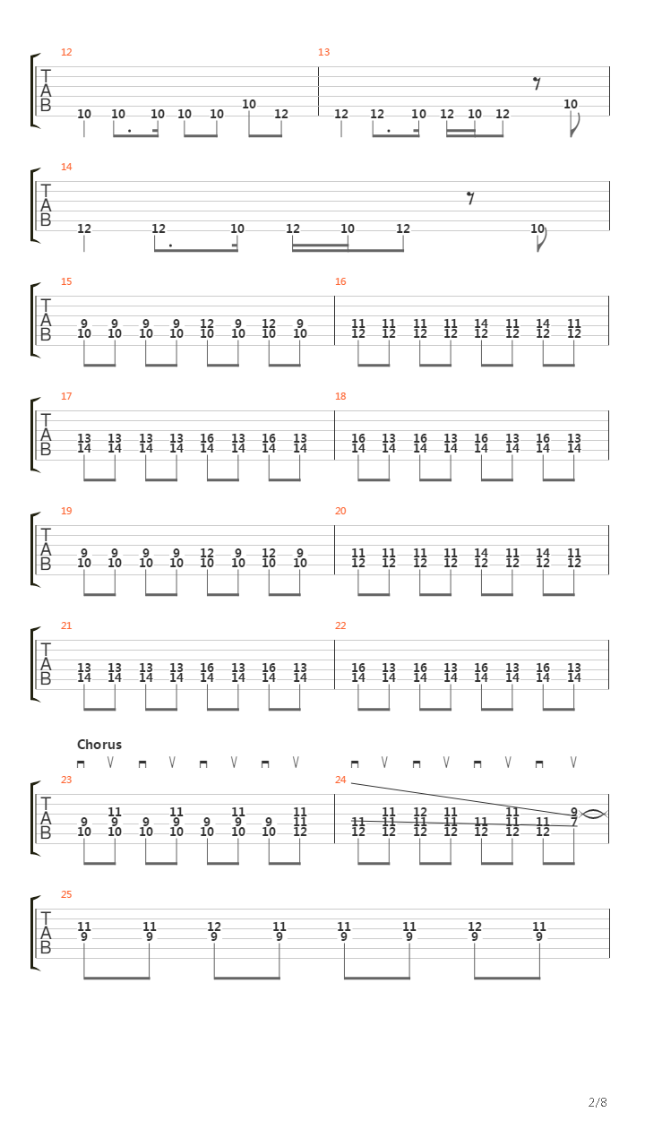 Into The Hollow吉他谱
