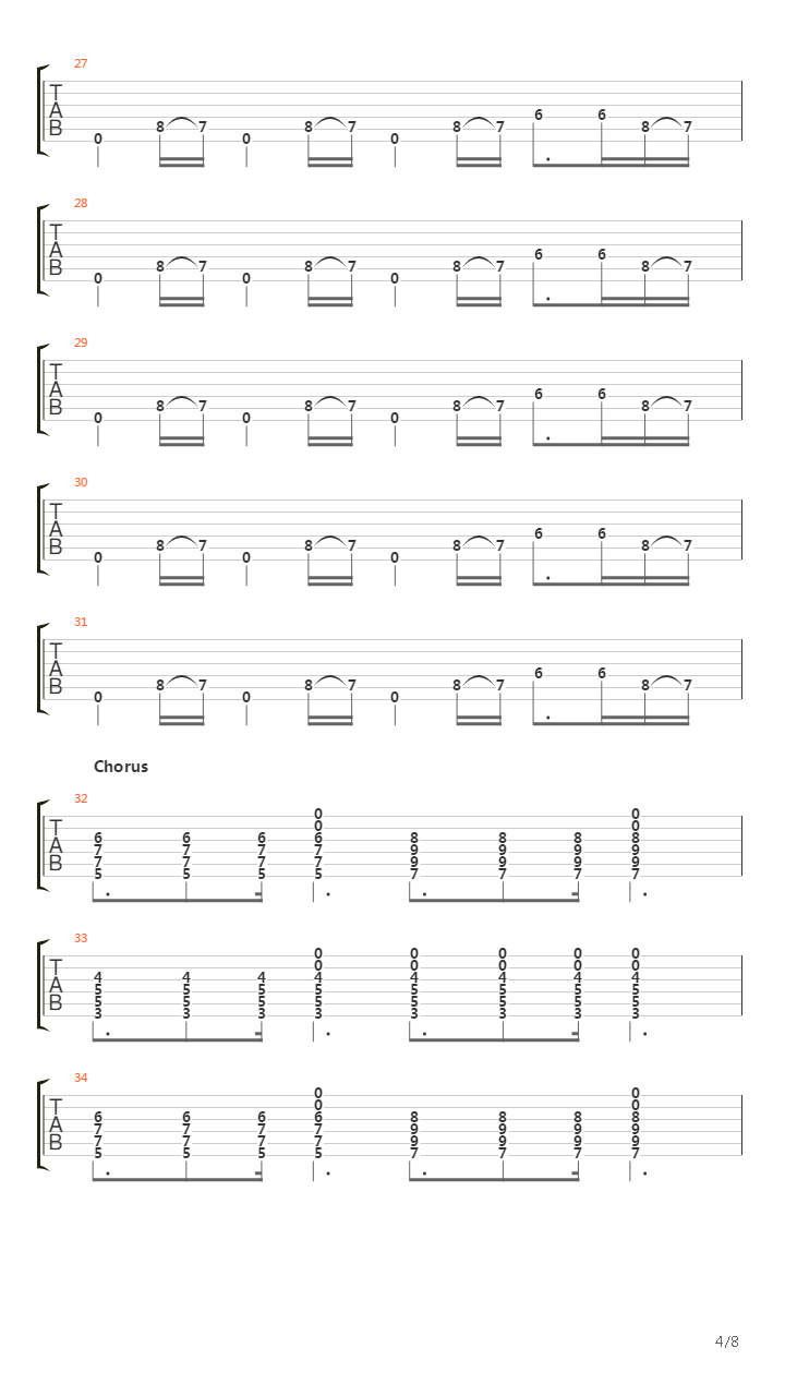 Song For The Deaf吉他谱