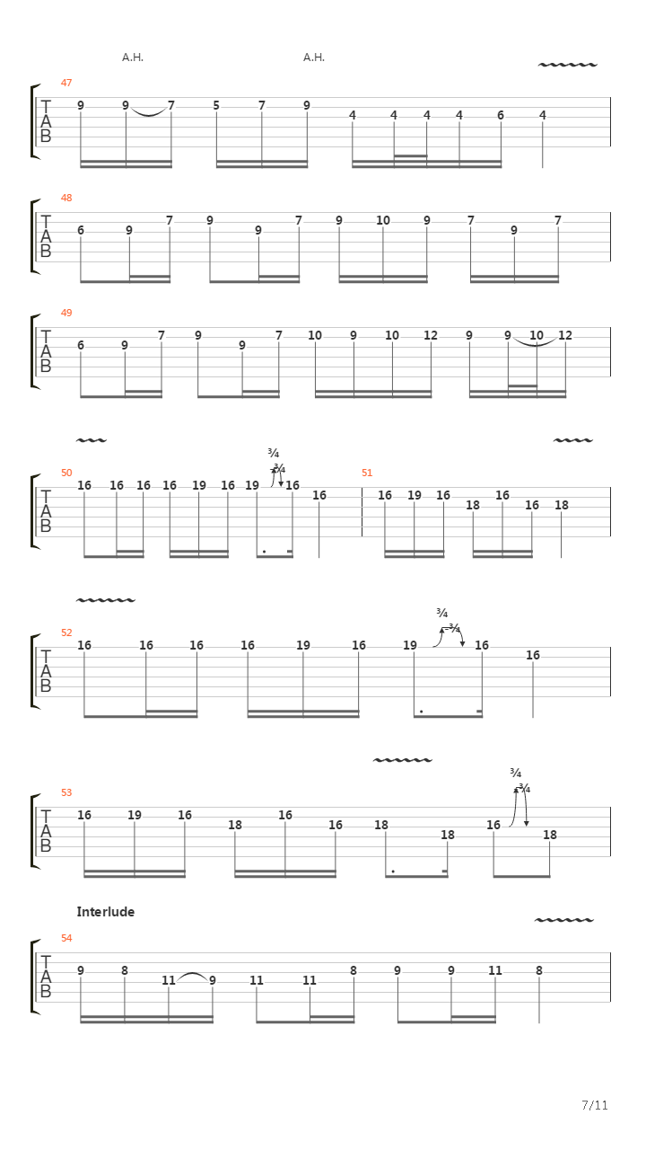 White Masque吉他谱