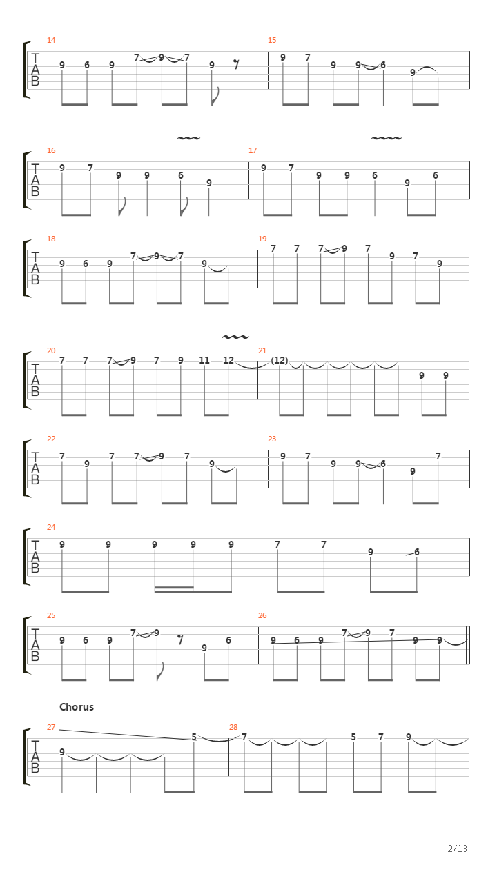 As Times Goes On吉他谱