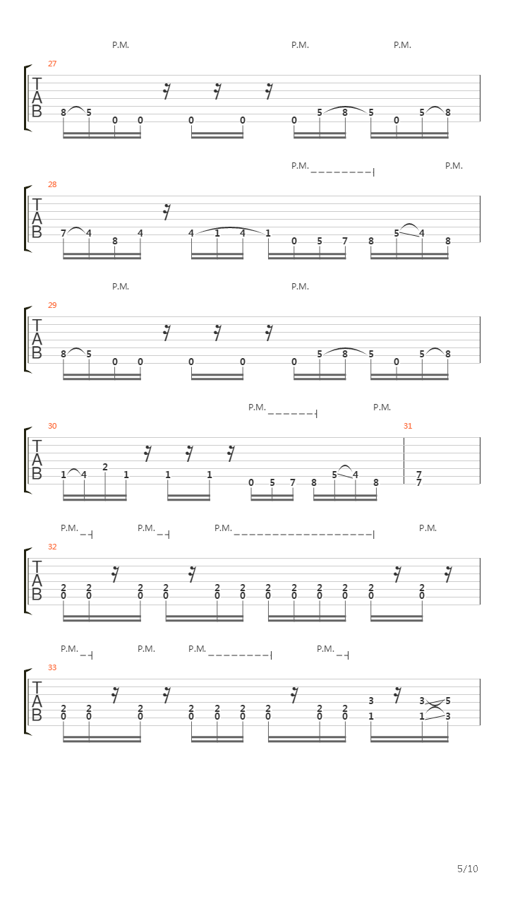 Charon吉他谱