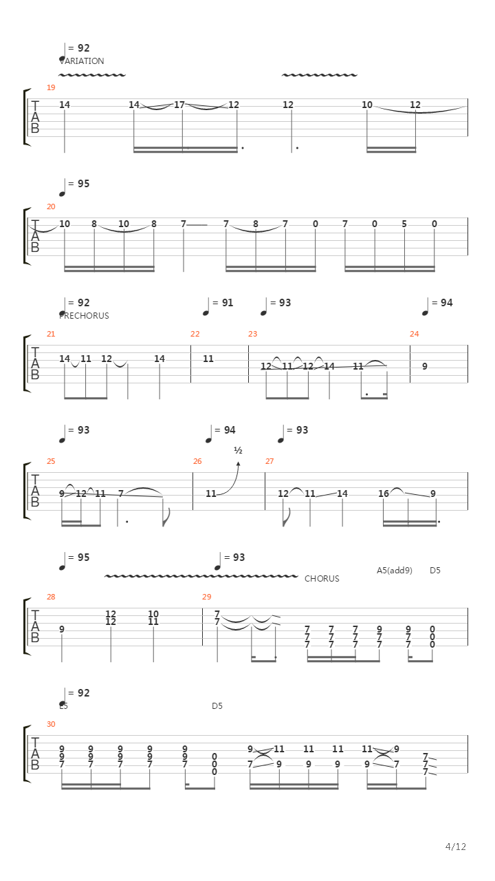 The Chimera吉他谱