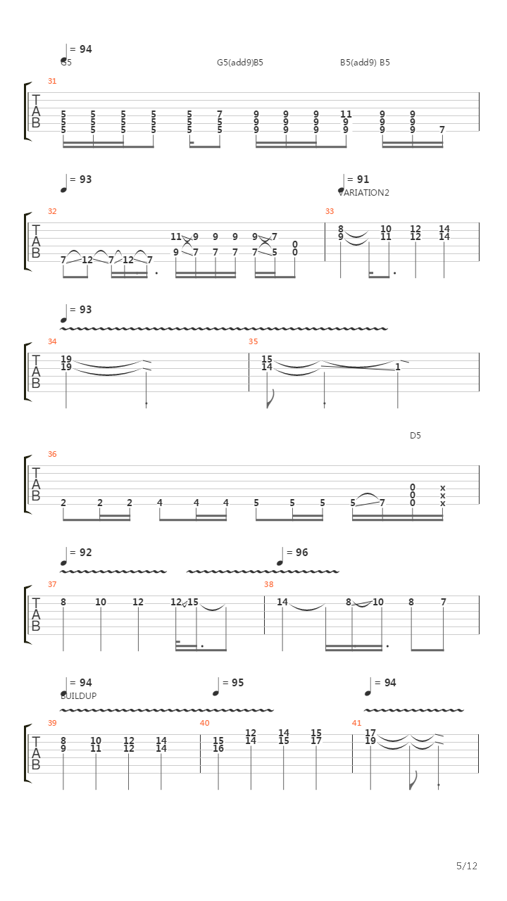 The Chimera吉他谱