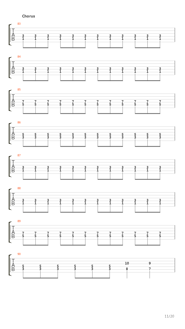 Blind Leading The Blind吉他谱