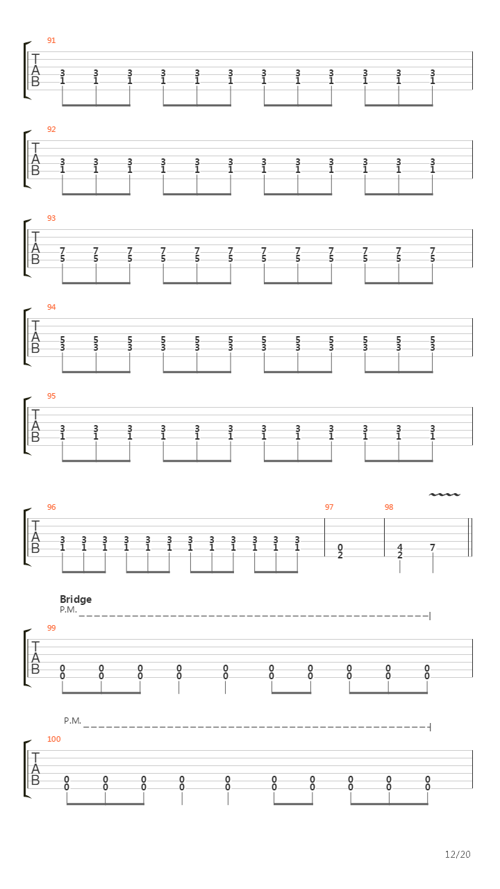 Blind Leading The Blind吉他谱