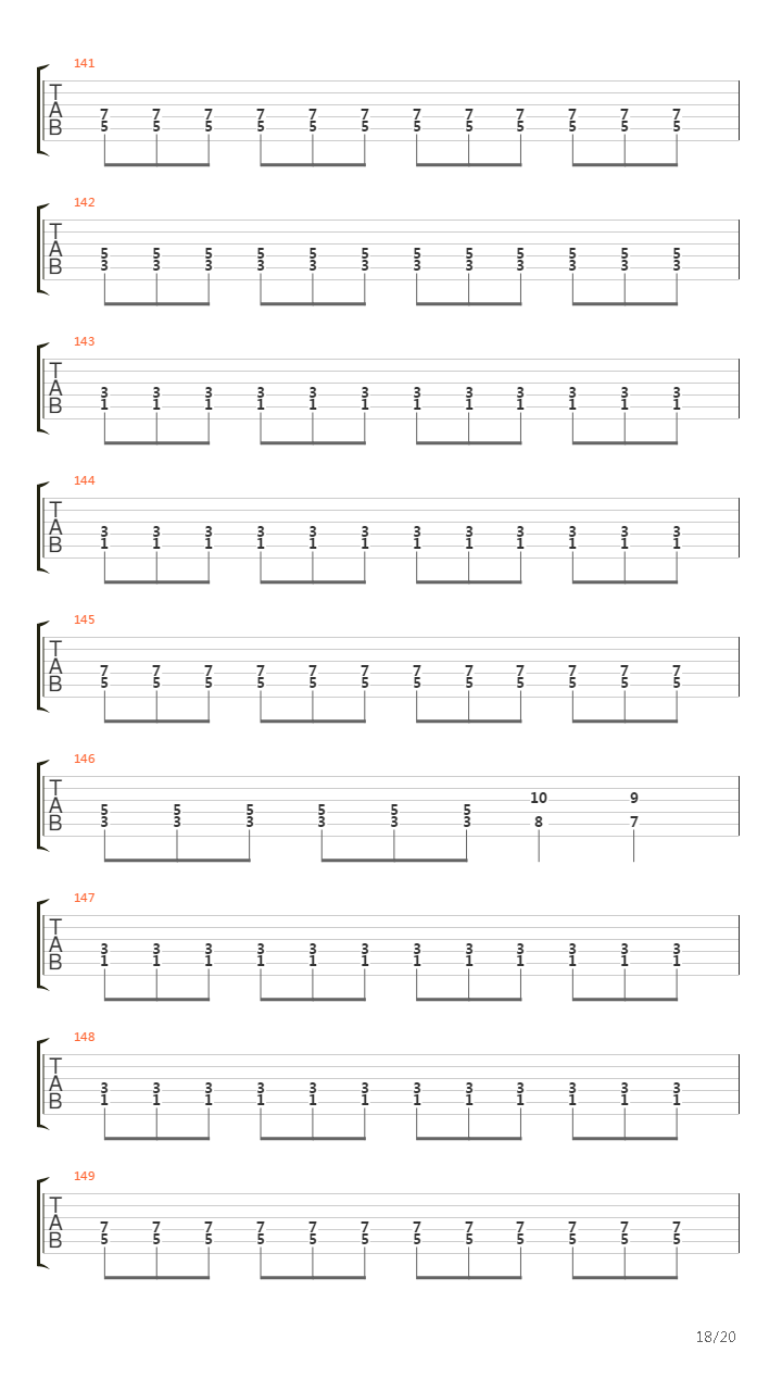 Blind Leading The Blind吉他谱