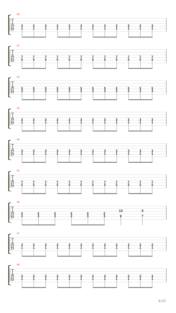 Blind Leading The Blind吉他谱