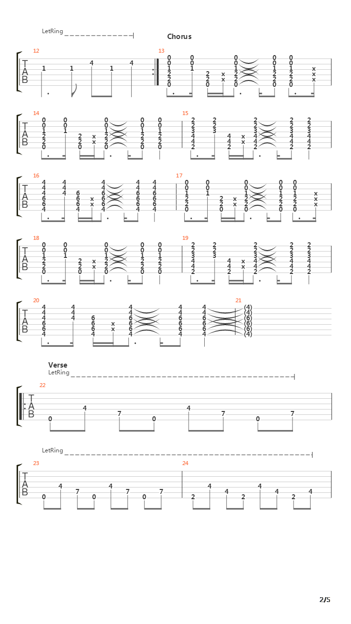 Song For Someone吉他谱