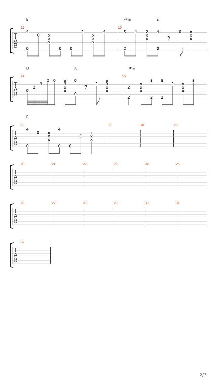 Goodbye Blue Sky (Song For Dominique)吉他谱