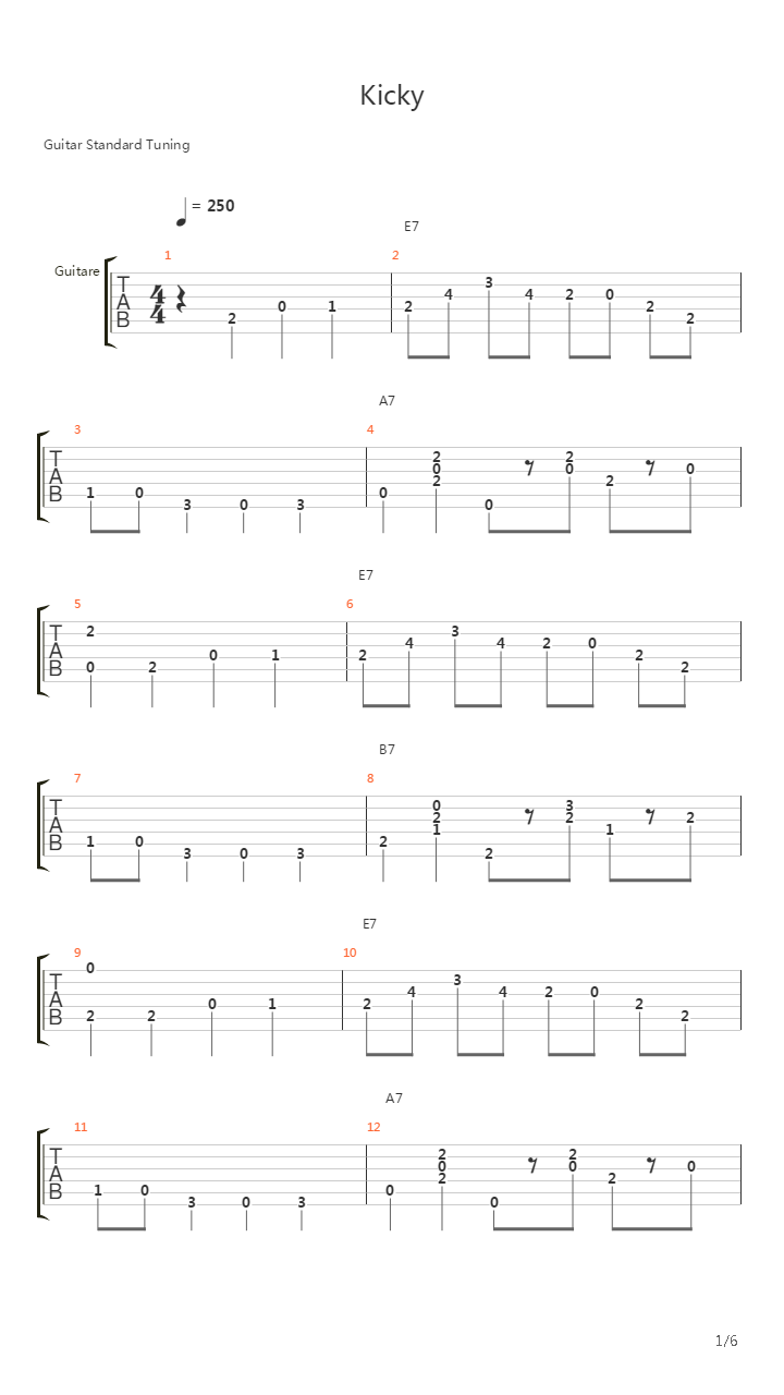 相關吉他譜吉他譜信息歌曲prière pour michel lopezold time