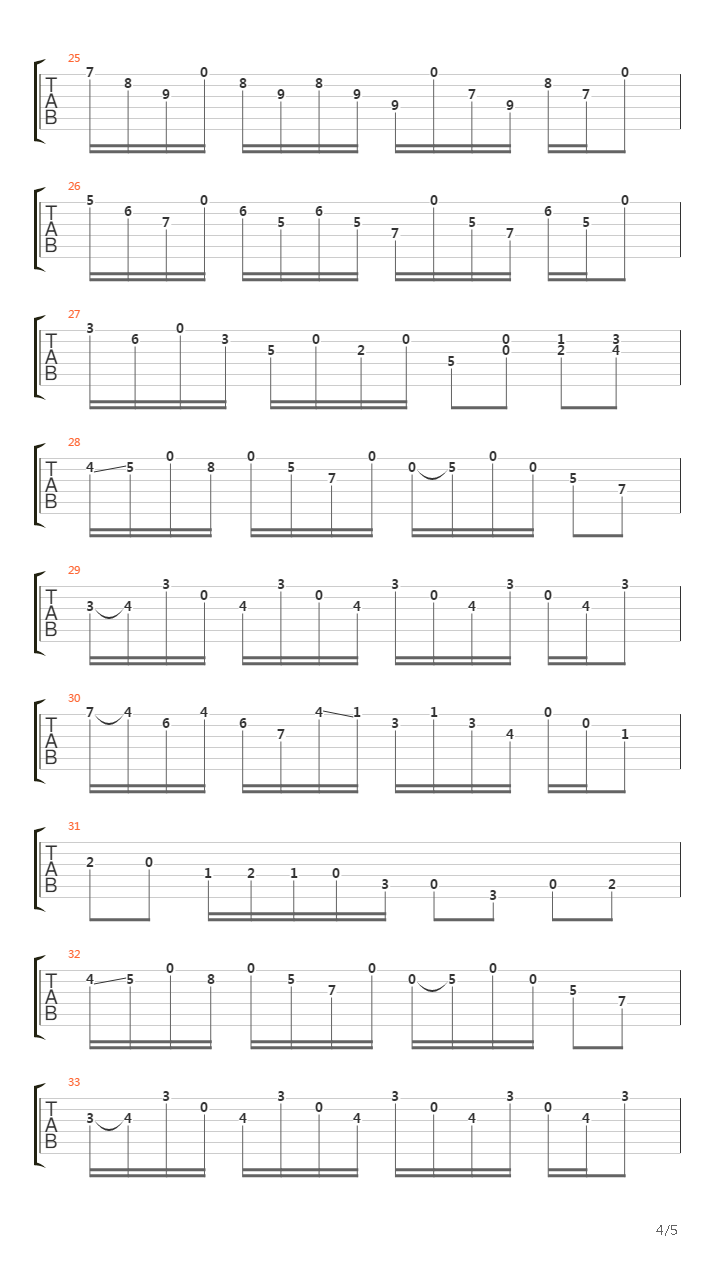 Song for Jerry吉他谱