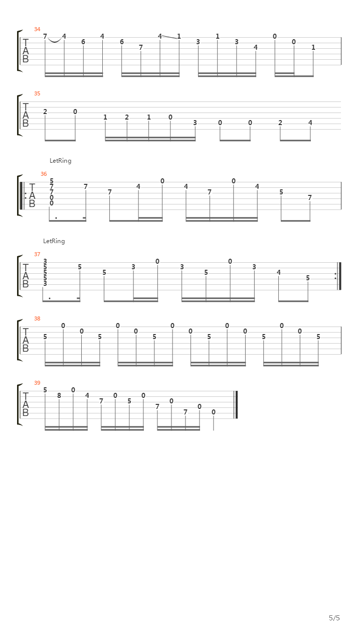 Song for Jerry吉他谱