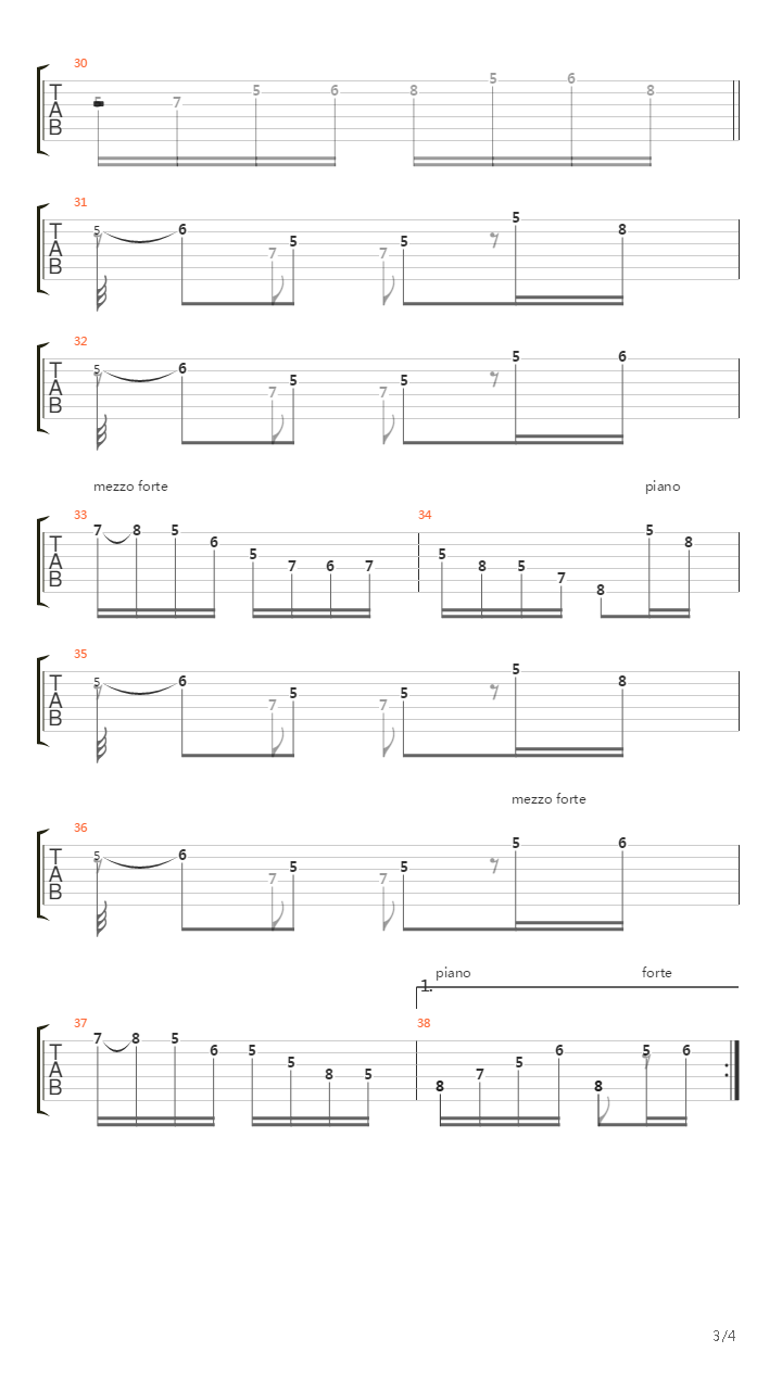 Andantino From 2 Part in F-dur吉他谱