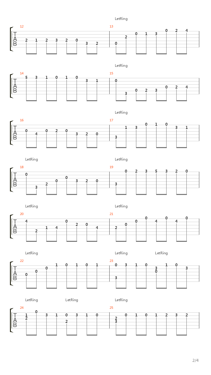 Etude No 1 (op.60)吉他谱