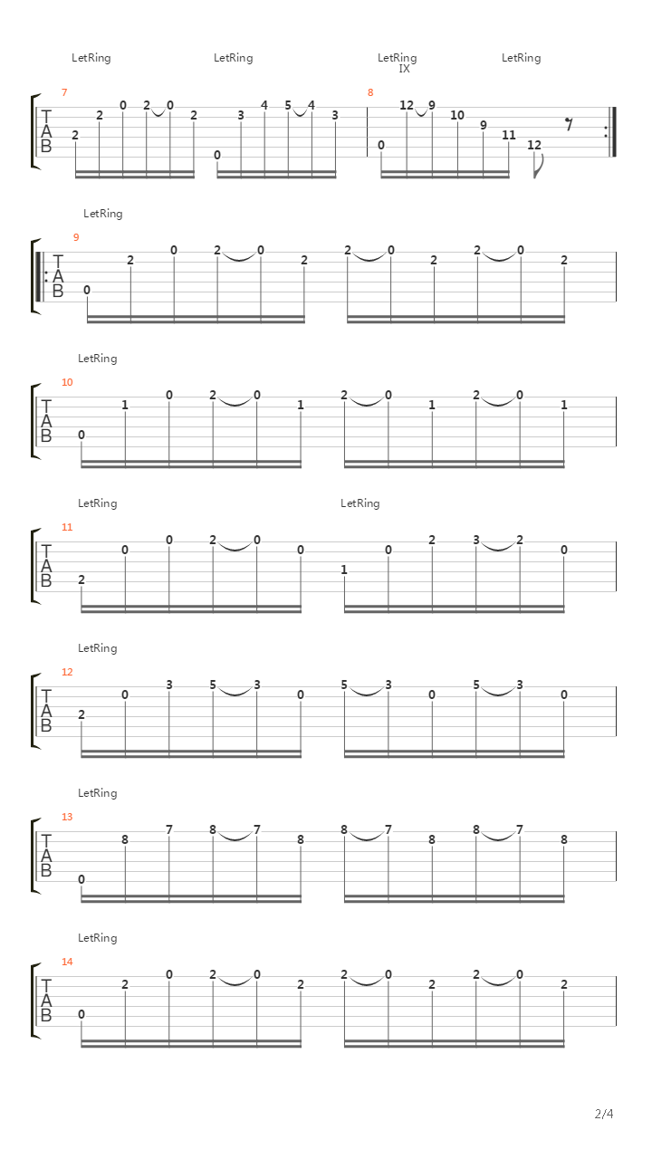 Etude No 4 (op.60)吉他谱