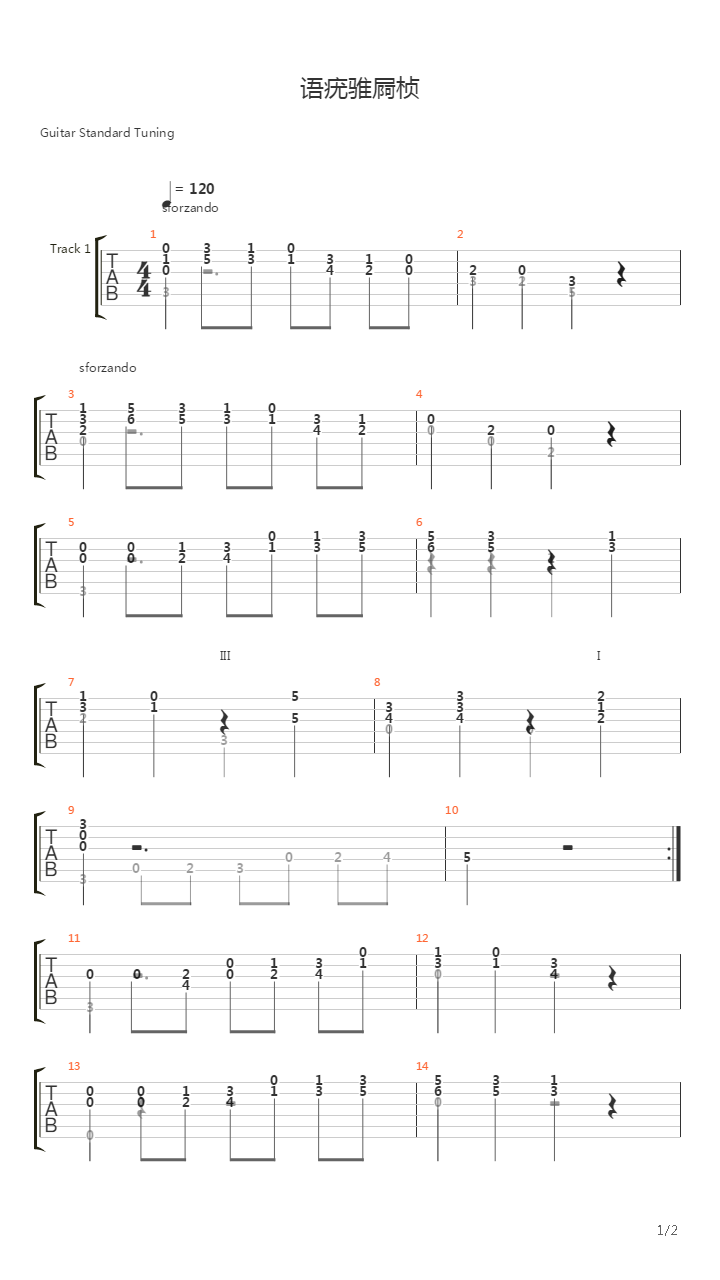 Exercise From 2 part in C-dur吉他谱