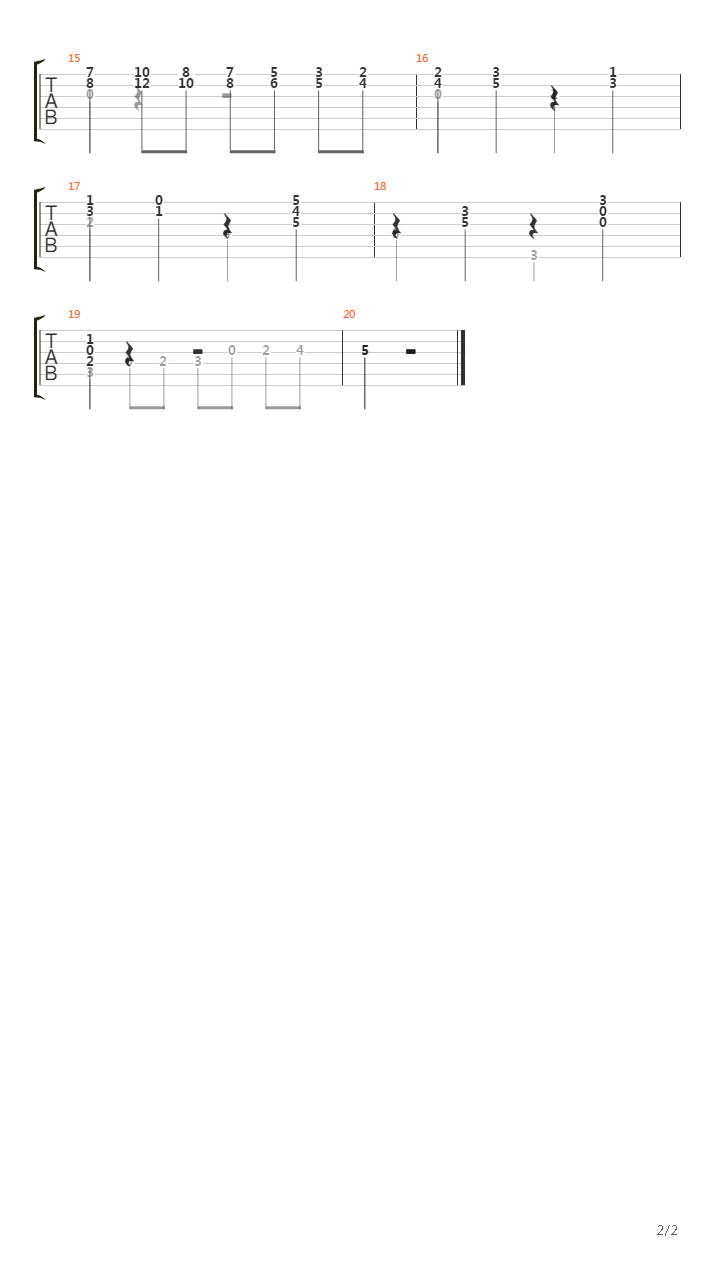 Exercise From 2 part in C-dur吉他谱